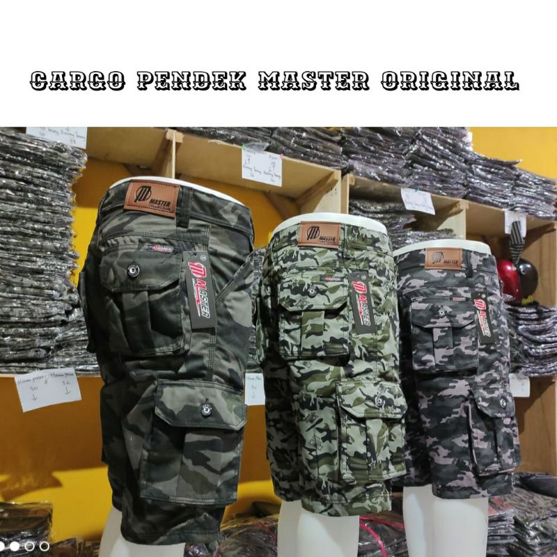 CELANA CARGO PENDEK LORENG MASTER ORIGINAL