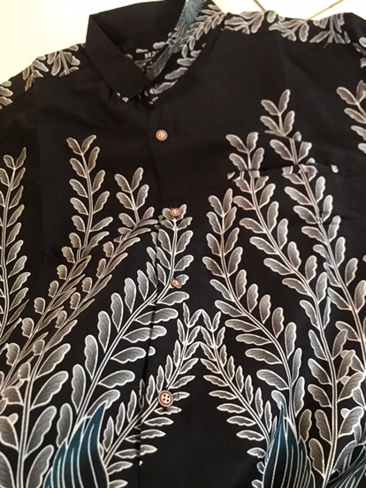 M231 Kemeja Pria Batik Panjang Hitam 1721b