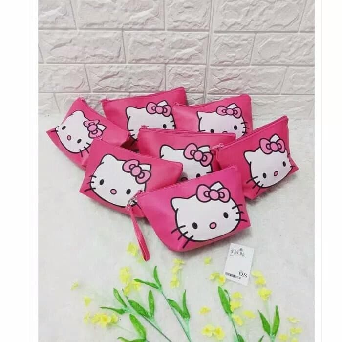 [70gr] LT- SABLON / KT - LS - [ PINK DOANK ] POUCH KITTY TAS KOSMETIK