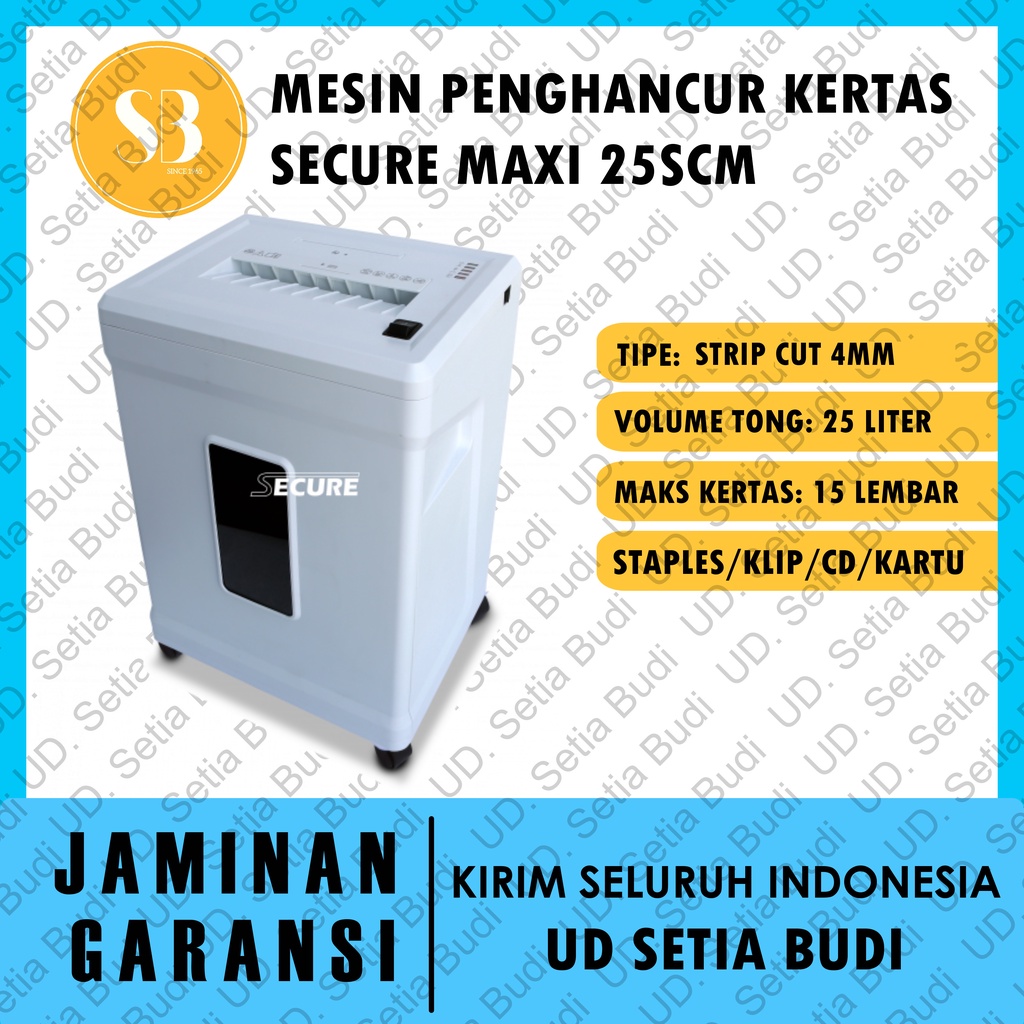 Mesin Penghancur Kertas SECURE Maxi 25 SCM