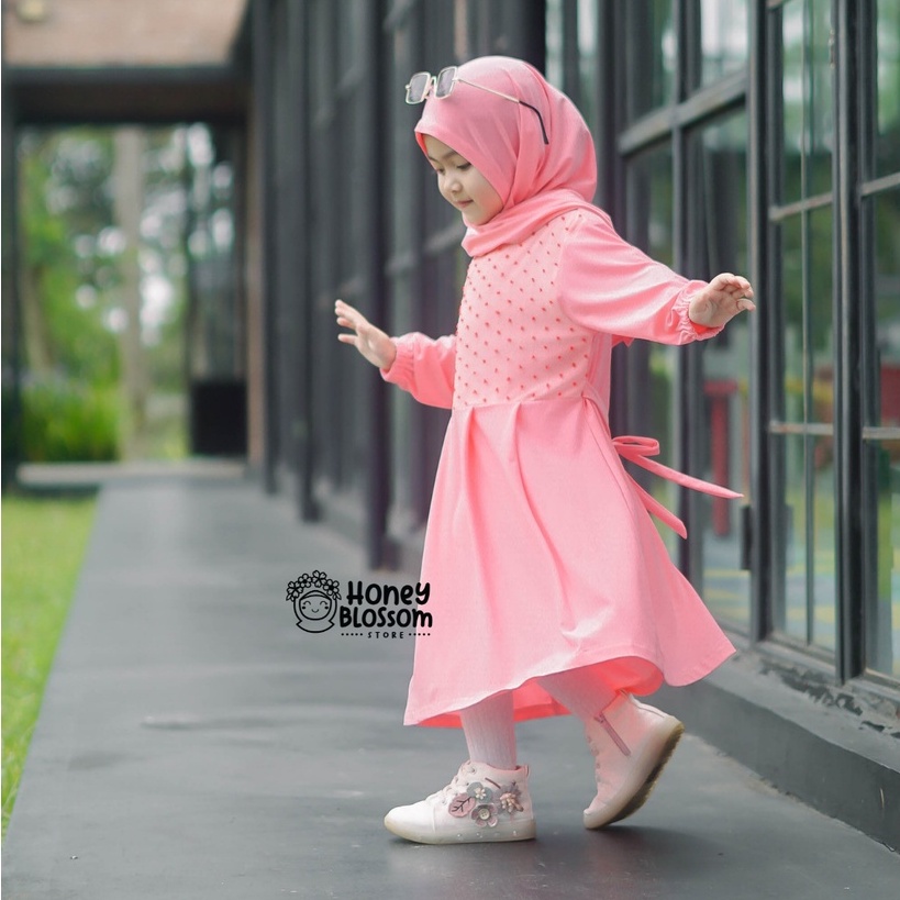 HONEYBLOSSOM gamis bayi cantik alesha / gamis bayi perempuan 6 12 bulan