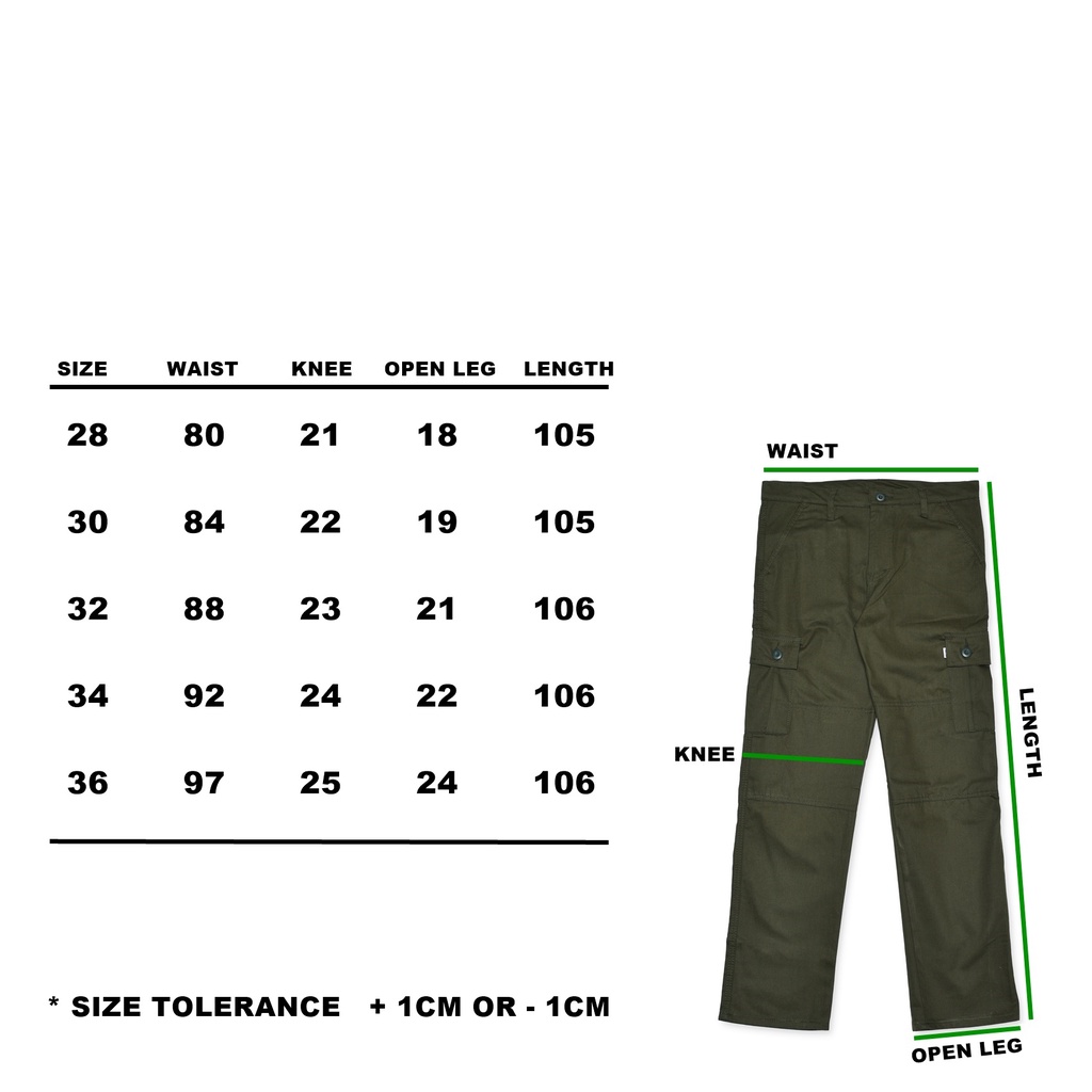 CELANA CARGO TIMEBOMB | CARGO PANTS | OLIVE MUDA RIPSTOP