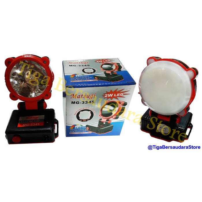 Lampu Senter Kepala LED 2 W Matsugi / Headlamp Head Lamp MG 3345 Cas