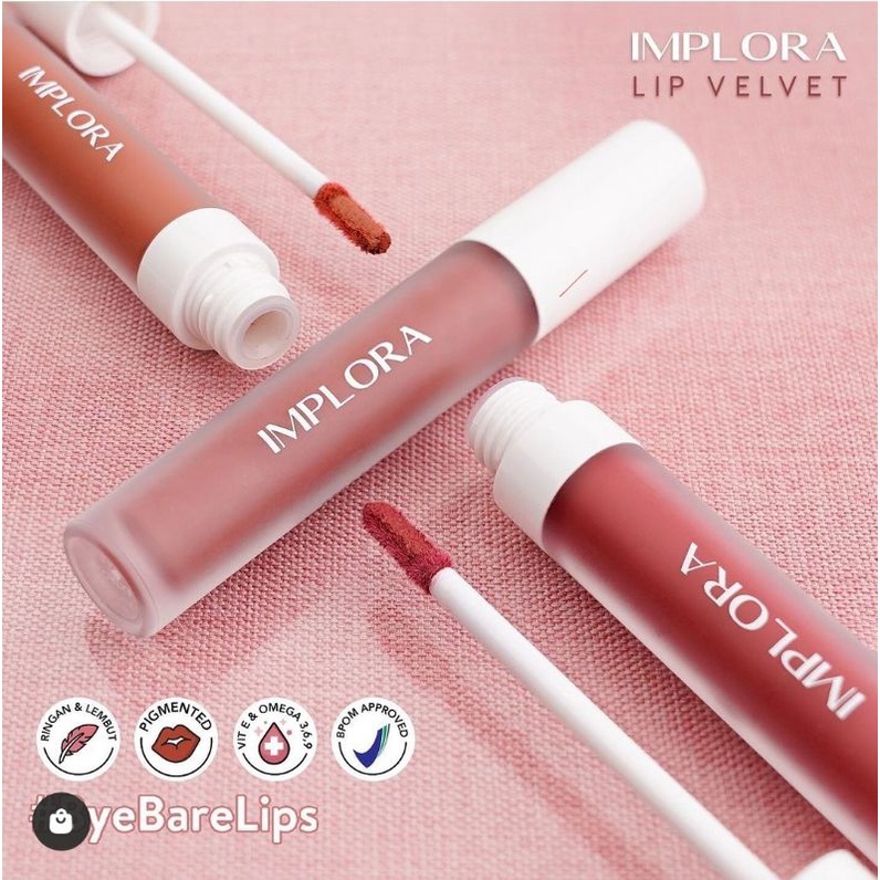 IMPLORA Lip Velvet  4,6 gram | Lip Cream | Lipstik | Lipvelvet