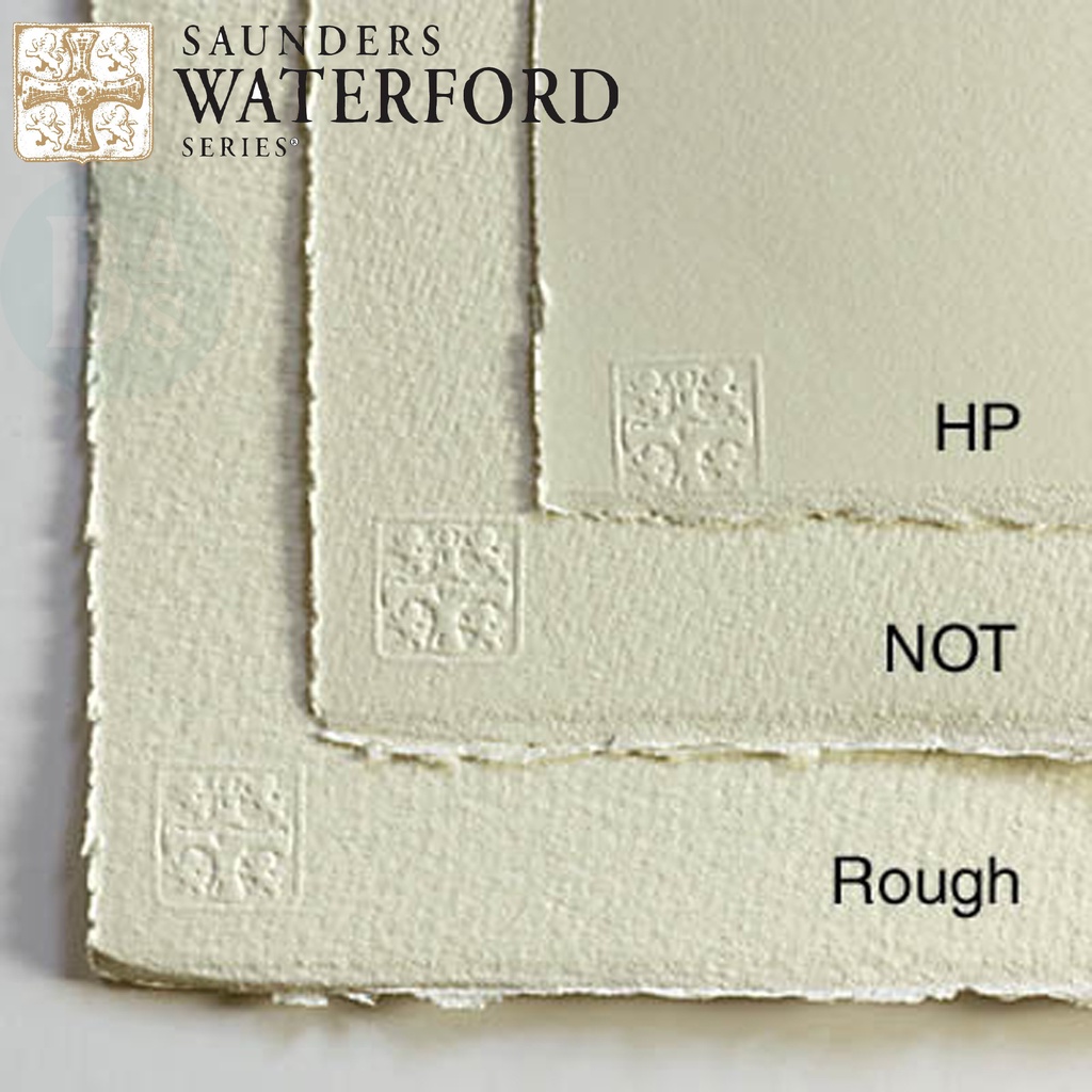 

Waterford Watercolour Paper - White, 300gsm 560mm x 760mm - Saunders