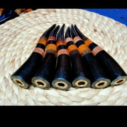 ONCE KAYU BERTUAH/ONCE KAYU KOMBINASI/ONCE KELOR HITAM KALIMANTAN 15CM