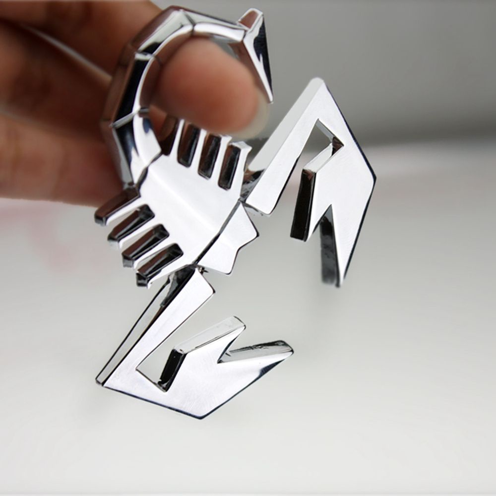 Suyou Stiker Emblem Scorpion 3d Bahan Metal Warna Silver Untuk Dekorasi Mobil / Truk