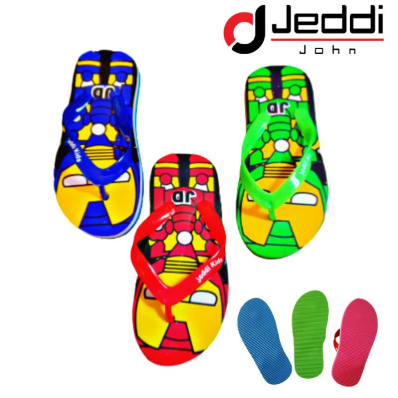 Jeddi ironman 26-35/sandal noir japit anak laki ironman /sendal jepit spon teplek ironman cowok