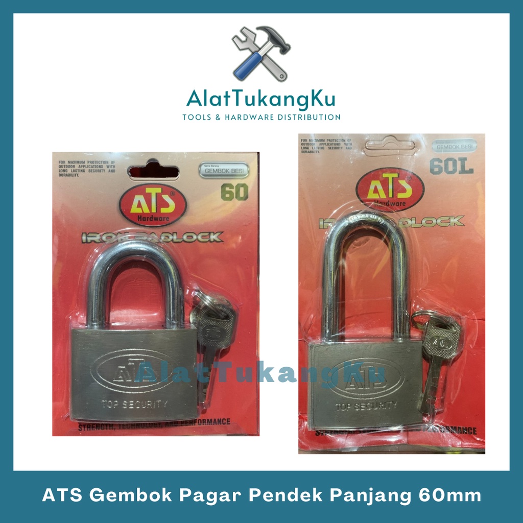 Gembok Pagar / Gembok Koper / ATS Gembok Pagar Pendek Panjang 60mm