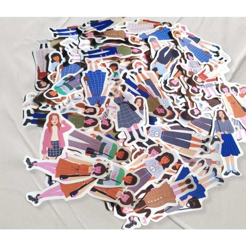 

OOTD girls sticker [50Pcs]