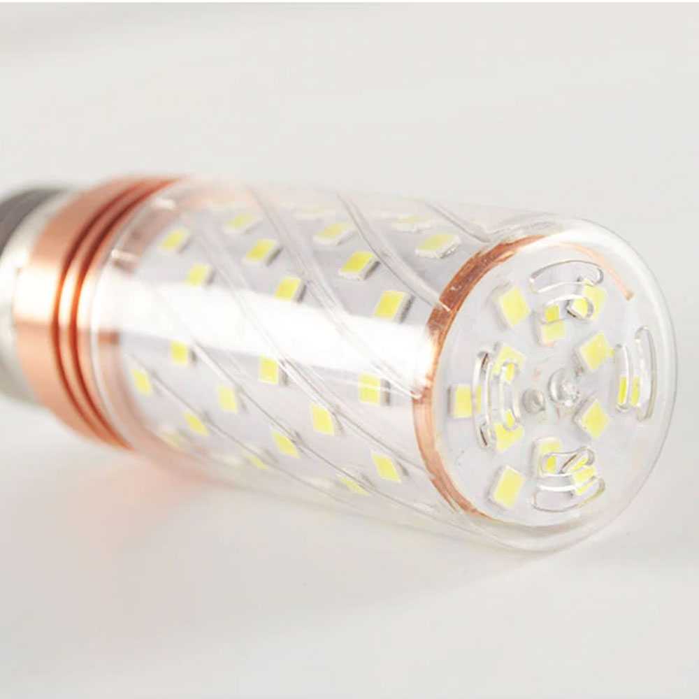 Green EyeBohlam LED Corn Light Bulb E27 12W 60 LED Cold White - E262