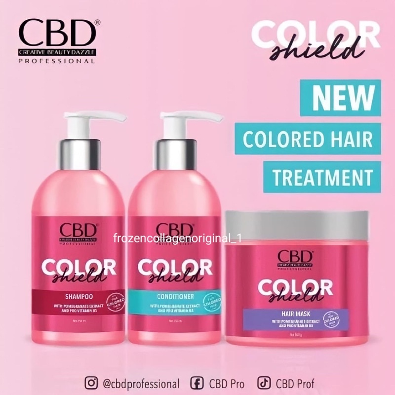 CBD Hair Mask Color Shield Perawatan Rambut Berwarna (PINK)