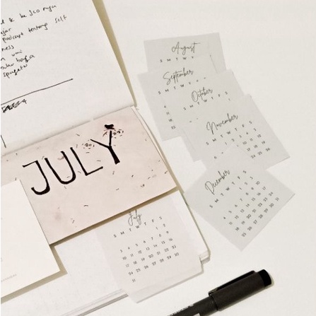 Stiker Kalender 2022 Mini | Stiker Kalender 2022 aesthetic | Stiker Kalender bullet jurnal