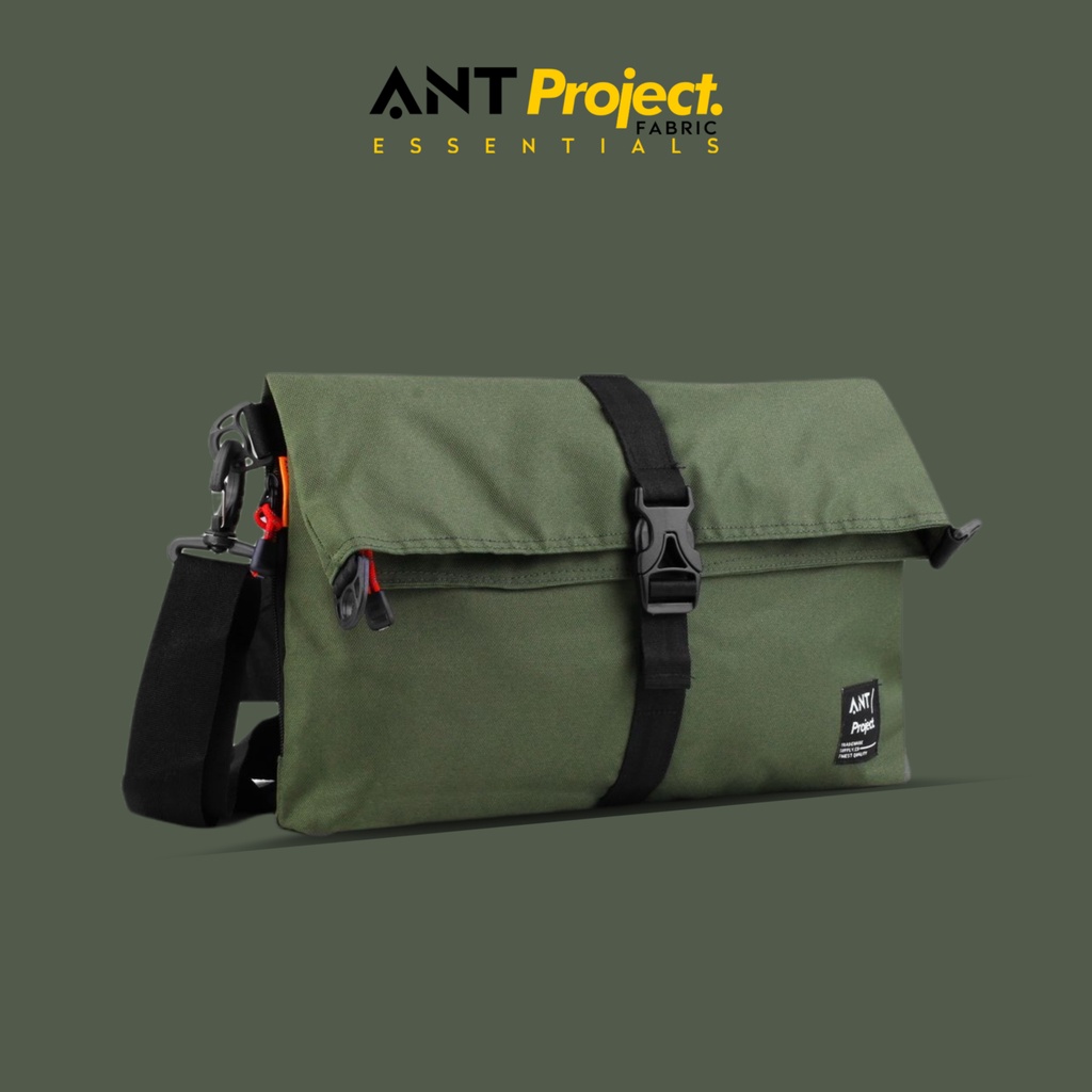 ANT PROJECT - Tas Selempang ANT 300 Hijau Army Messenger Shoulder Bag