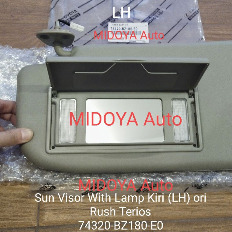 Sun Visor With Lamp & Mirror Kiri (LH) Rush Terios ori 74320-BZ180-E0
