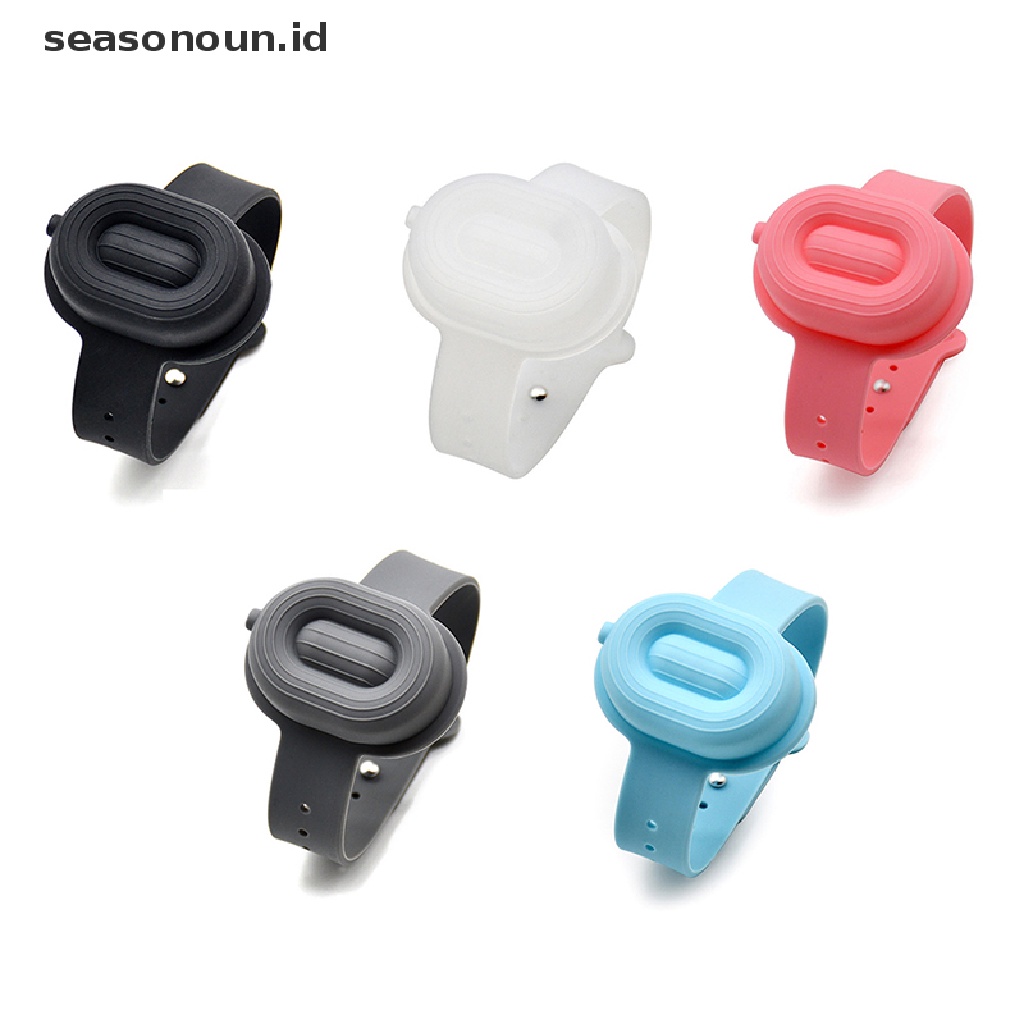 【seasonoun】 Silicone WatchChain Convenient Outdoor Hand Sanitizer Bracelet Silicone Bracelet .