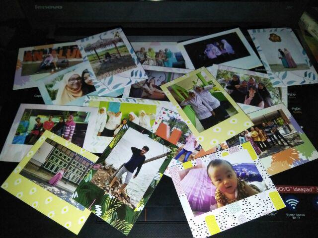 Cetak Polaroid Frame Motif 2r Custom