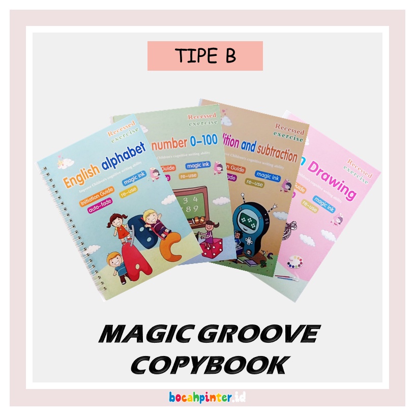 Magic Groove Copybook | Belajar Menulis Ajaib | Prewriting / Pra - Menulis | Mainan Edukasi Anak-2