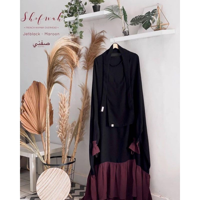 Preloved French Khimar Overhead Shofwah by sofni