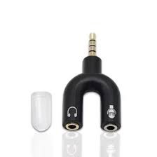 Jack Konektor Converter Aux 3.5mm To Audio Headset Mic U Splitter 2 To 1 Handphone