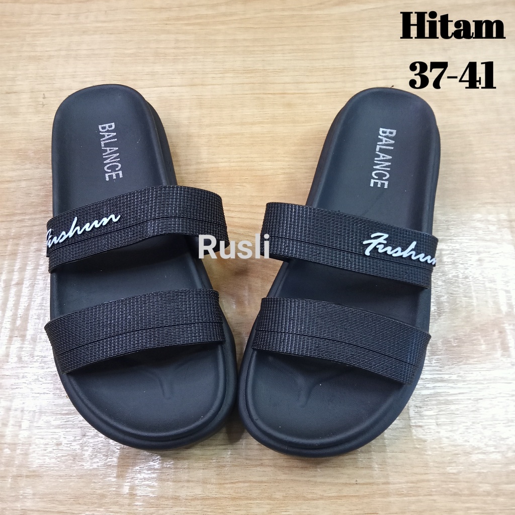 (COD) Sandal Tali Dua Jelly Karet Import  Sol Tebal Balance 840 1B