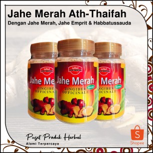 

[ 3 Botol @ 200 gr ] Ath-Thaifah Jahe Merah Instant Dengan Jahe Emprit, Habbats, dan Cabe Jawa