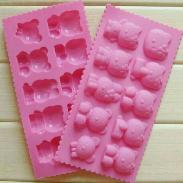 

Cetakan Es - Cetakan Puding Jelly Character HELLO KITTY 10in1