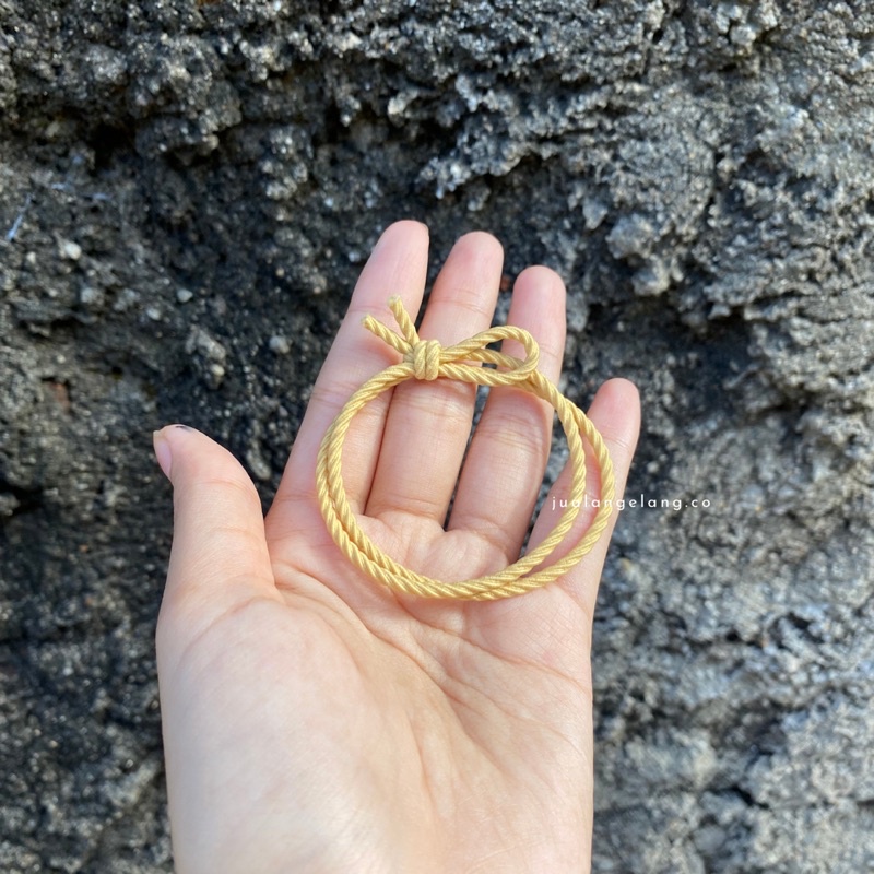 gelang polos ulir karet / gelang aksesoris wanita / gelang lucu