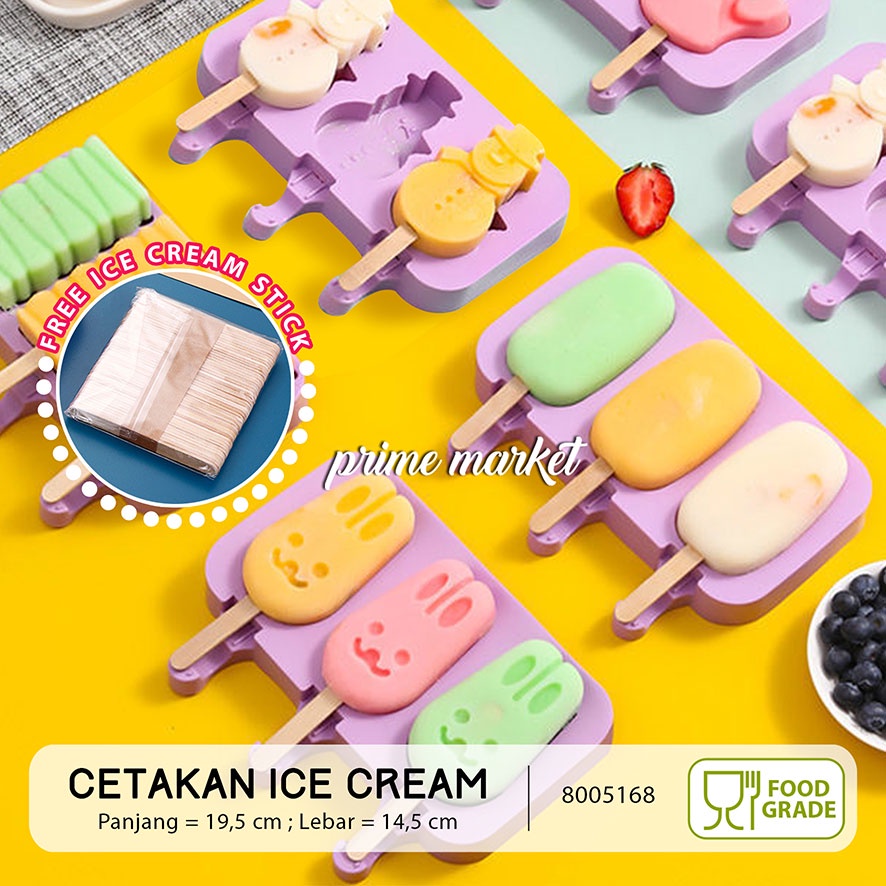 Cetakan Es Krim Stik Silikon Cetakan Puding Cetakan Ice Cream Jelly Ice Cream Mold Silicone (8005168
