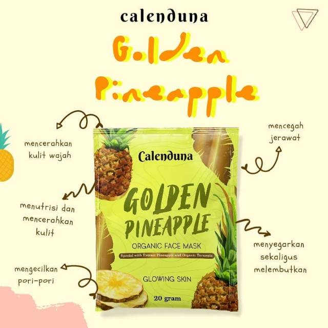 CALENDUNA FACE MASK Kecantikan Masker Wajah Anak Masker Organik Masker Muka  Masker Wajah Bubuk