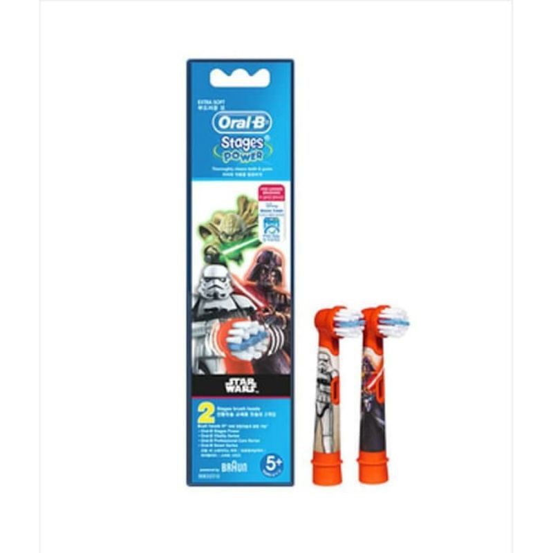 Oral B Head Refill Kids toothbrush Star Wars Starwars, Frozen, Spiderman, Kepala sikat gigi anak anak