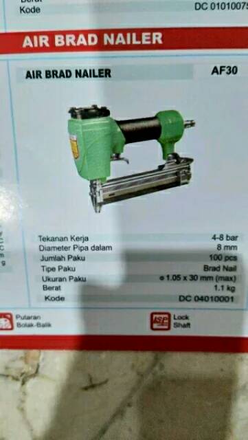 DCA AF30 air brad nailer AF 30