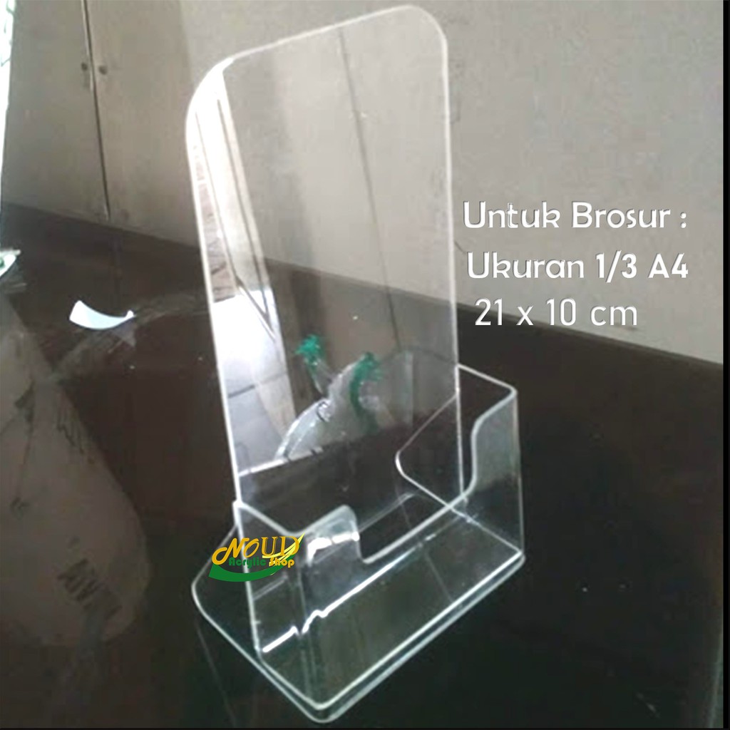 Tempat brosur Akrilik - Acrylic standing leaflet - Ukuran ...