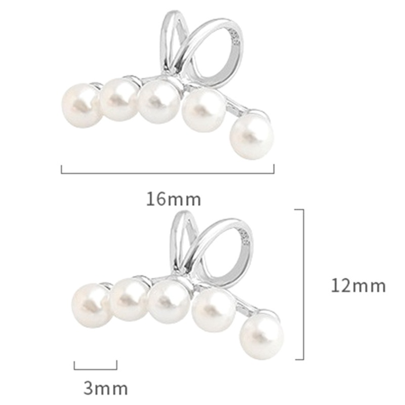 Fancyqube 1 Pasang Anting Klip On Tanpa Lubang Hias Mutiara Imitasi Untuk Wanita