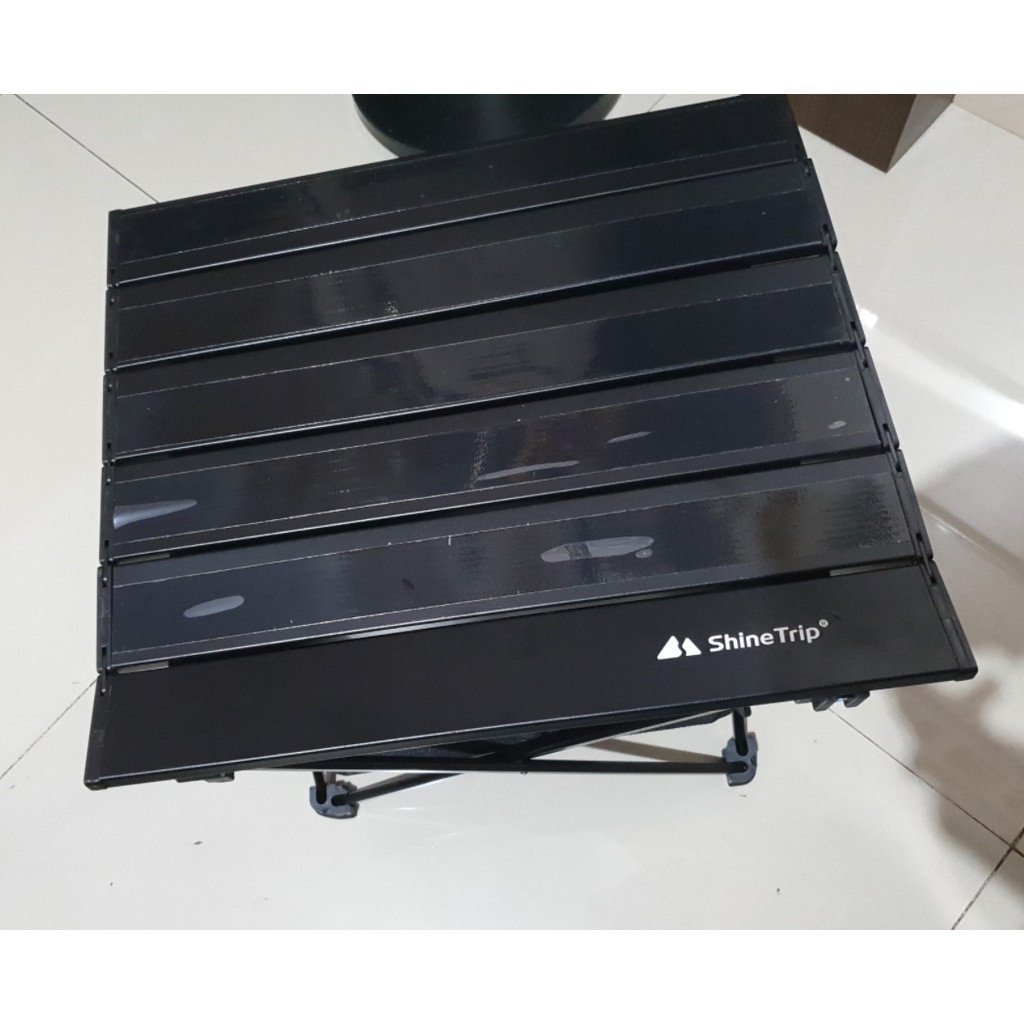 SEPADOO Meja Lipat Outdoor Large Hitam Camping Hiking Portabel