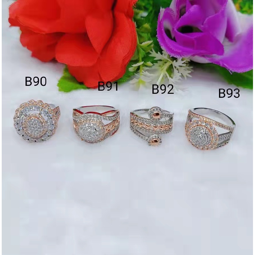 Cincin Kombinasi Permata Perhiasan Fashion B90-93