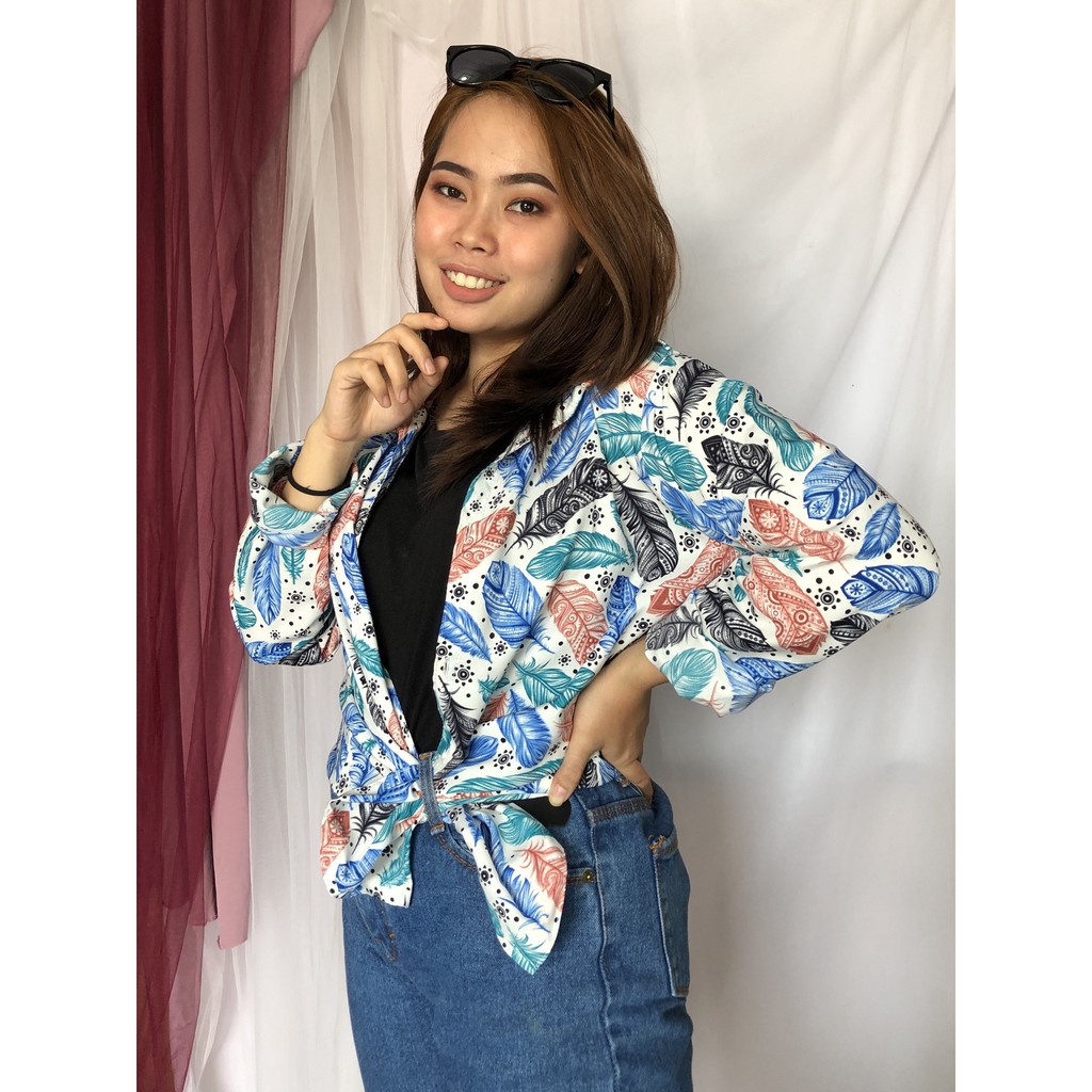 KEMEJA BULU - kemeja monalisa wolfis casual daily polos motif bukan kemeja kantor