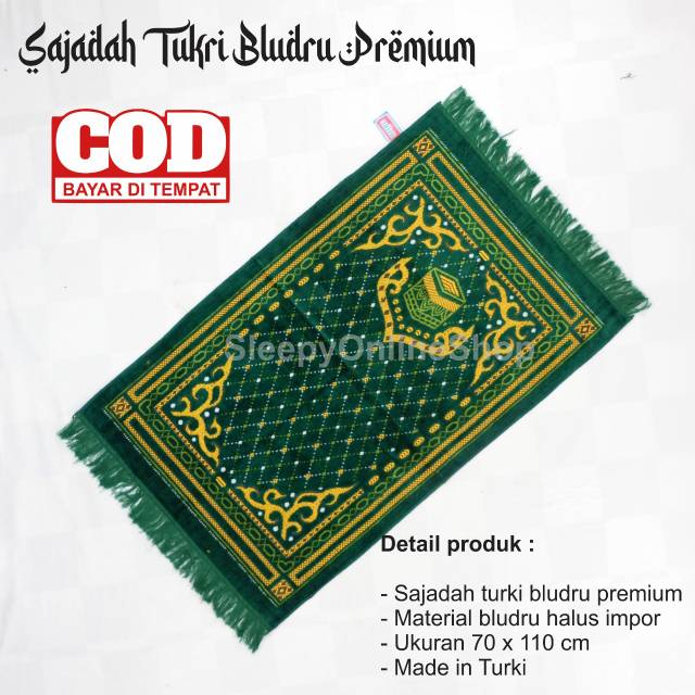 Sajadah turki murah dewasa ukuran 70 x 110 cm turkish