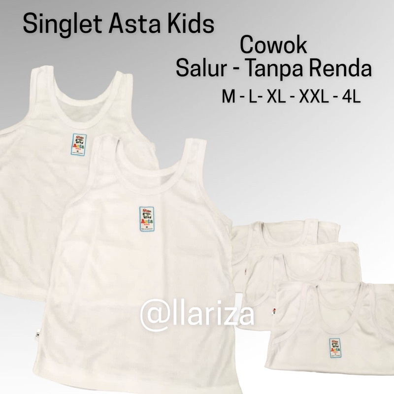 Singlet Anak SD Cowok Motif Salur - Asta kids