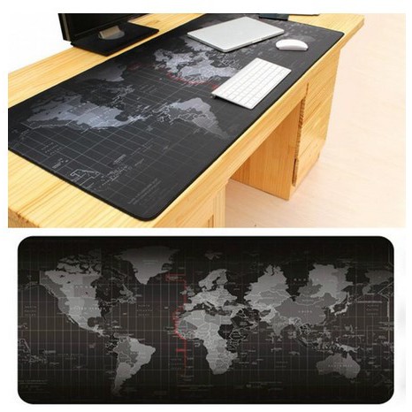 Gaming Mousepad Mouse Pad XL Gaming Mouse Pad Besar Mouse Pad Peta Dunia Mouse Pad Polos Anti slip