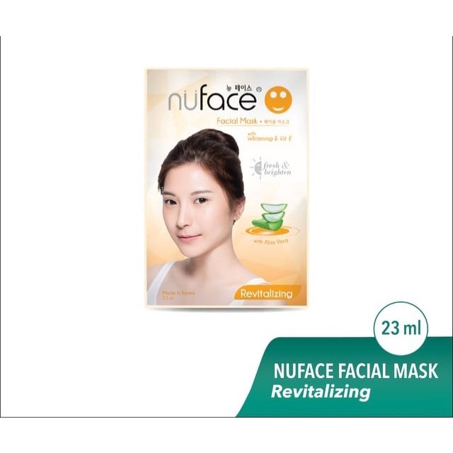 Nuface Facial Mask (Masker Wajah) - Masker Topeng Sheet Mask 23 ml