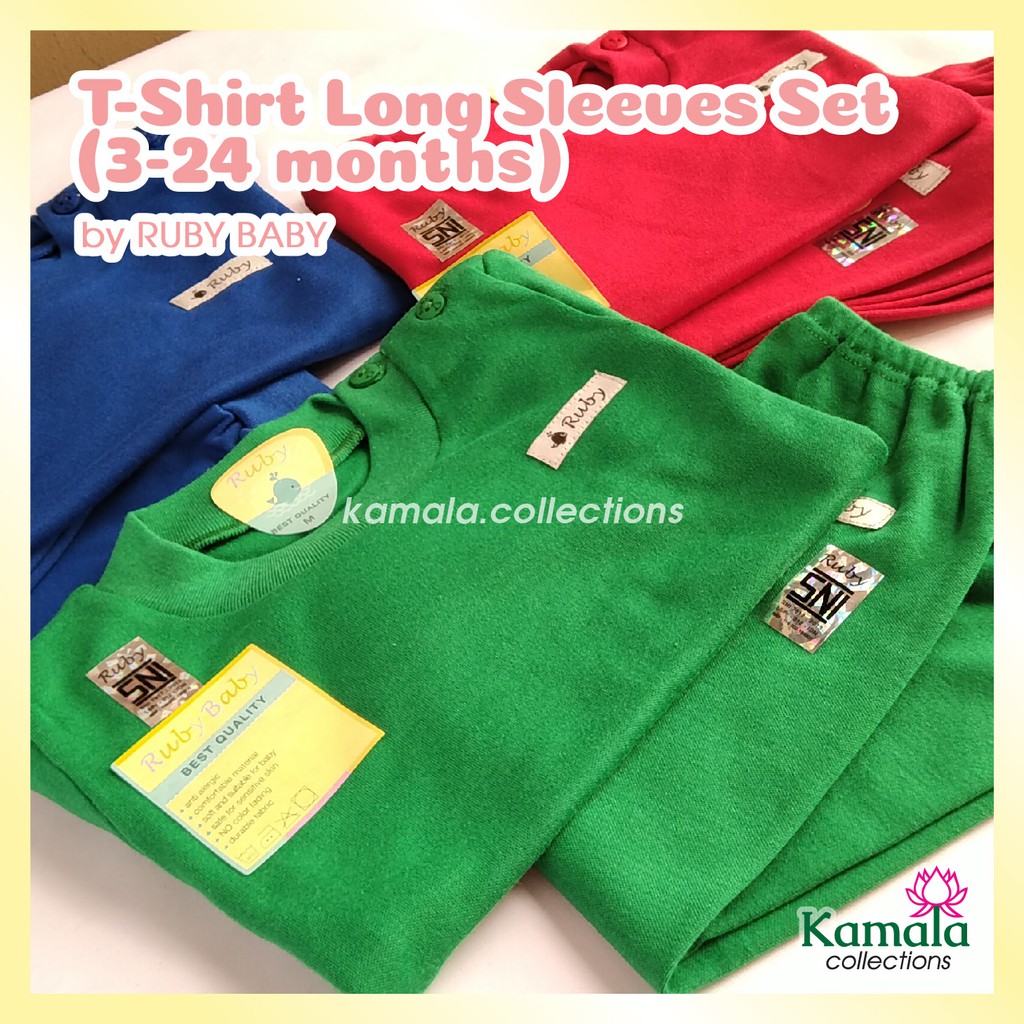 Baju Bayi - RUBY BABY - Setelan T-Shirt & Celana Panjang Warna