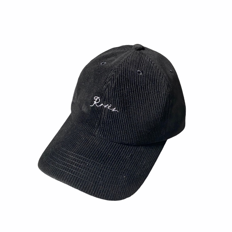 Corduroy Polo Hat Black