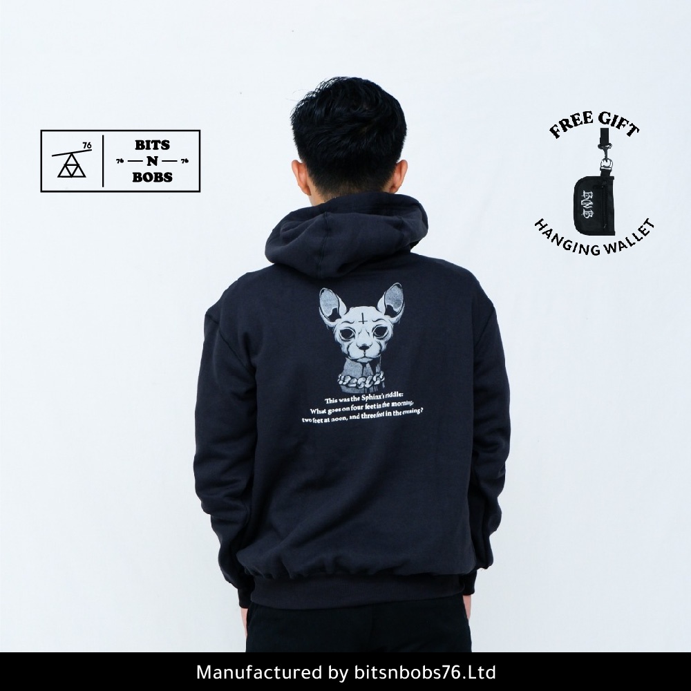 Bitsnbobs76 Sphinx Black Hoodie