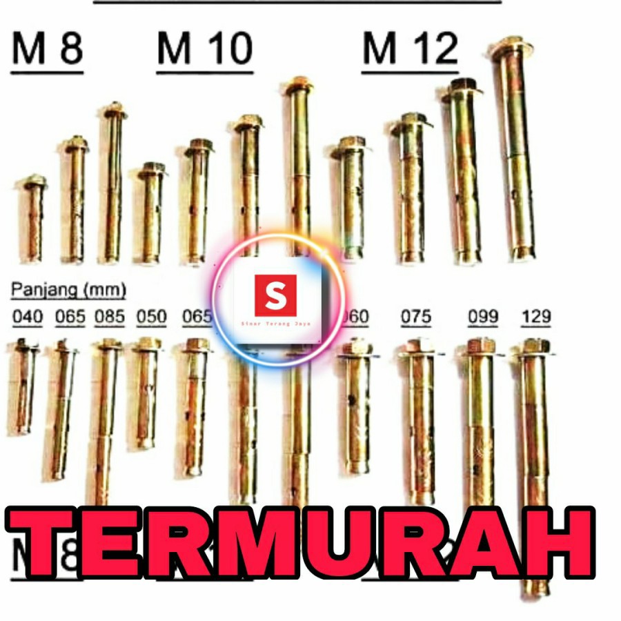 Baut Dinabolt Dynabolt M12 (12x60/75/100/120/130)