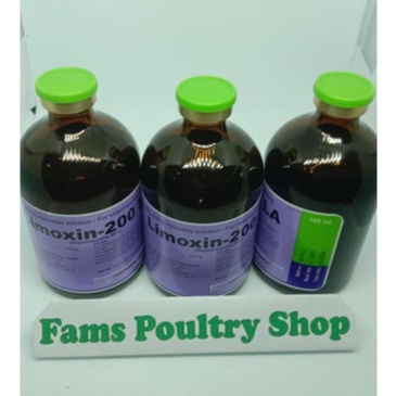 LIMOXIN 200 LA ( untuk hewan anjingm kucing, unggas, sapi, kelinci, kambing)