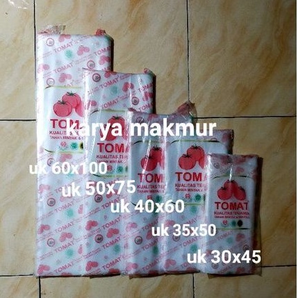 plastik PE tomat plastik es uk 30x45-35x50-40x60-50x75-50x85-60x100 kantong plastik