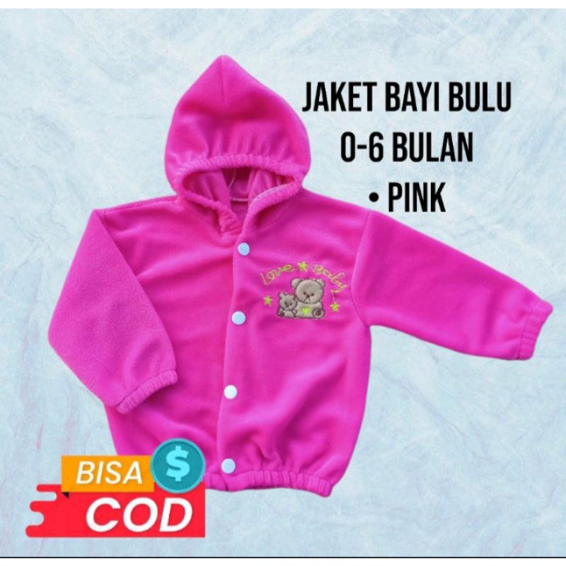 jaket bulu tebal kadot 1-2thn