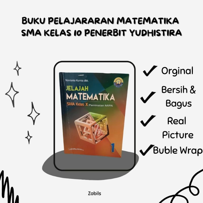 

[PRELOVED] Buku Pelajaran Matematika SMA kelas 10 Penerbit Yudhistira