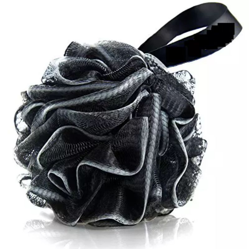 SHOWER BATH PUFF CARBON LEMBUT LOOFAH SPONS MESH SPONGE BUSA SIKAT MANDI SIZE BESAR &amp; PADAT⁰